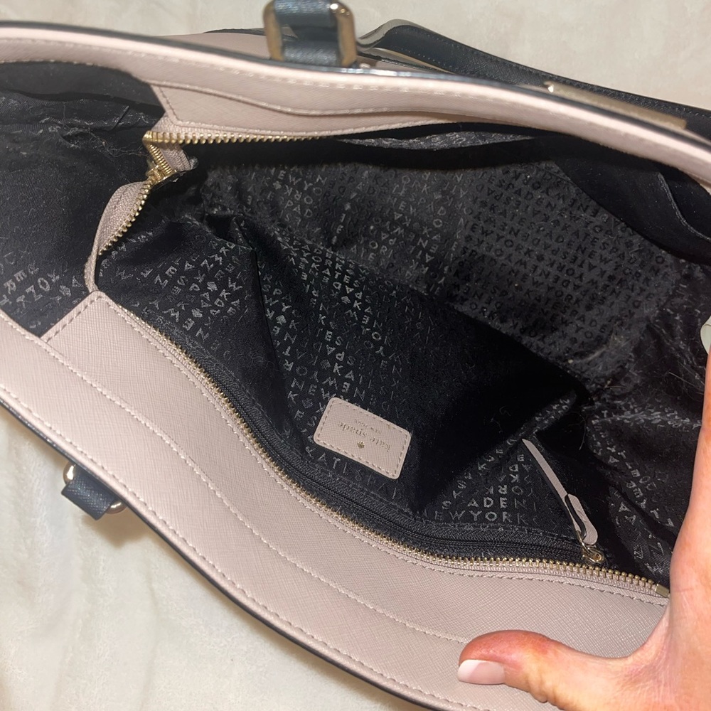 Rose and Black Kate Spade Tote - Picture 2 of 5